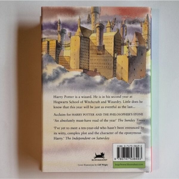 harry potter and the chamber of secrets back cover