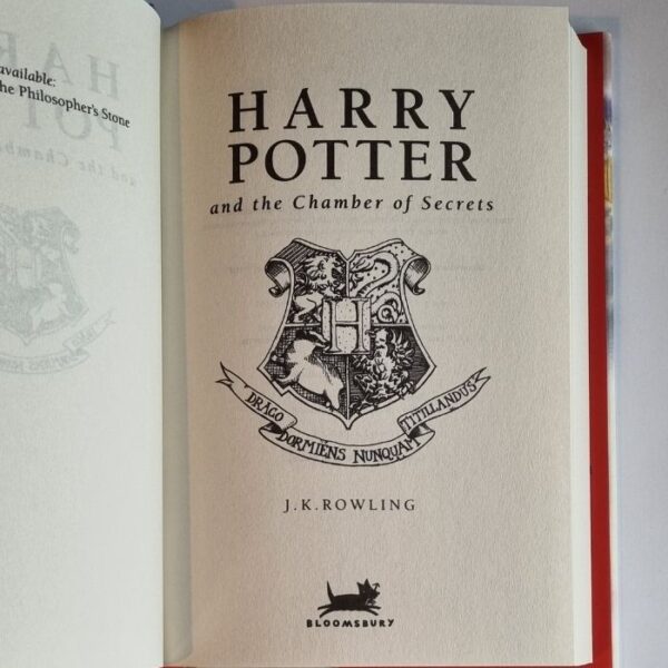 harry potter and the chamber of secrets. title page